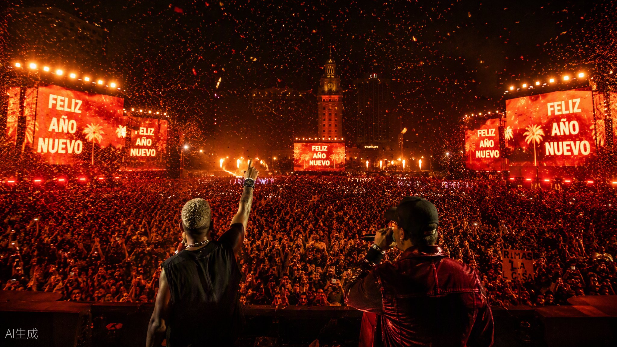 New Year Bash concert crowd
